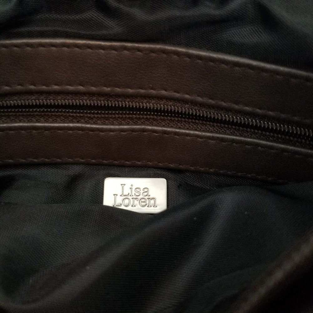Lisa Loren Leather Vintage Bag Purse - Picture 6 of 10